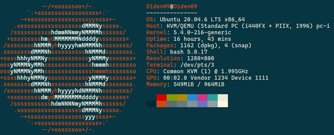 Terminal SSH Linux Ubuntu Didenstore