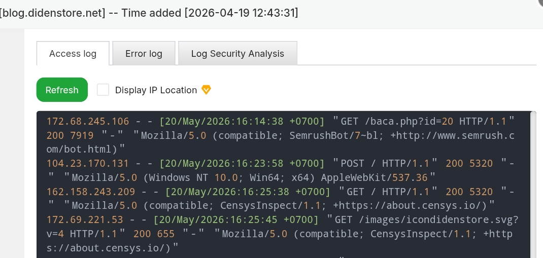 Figure CensysInspect Log Output
