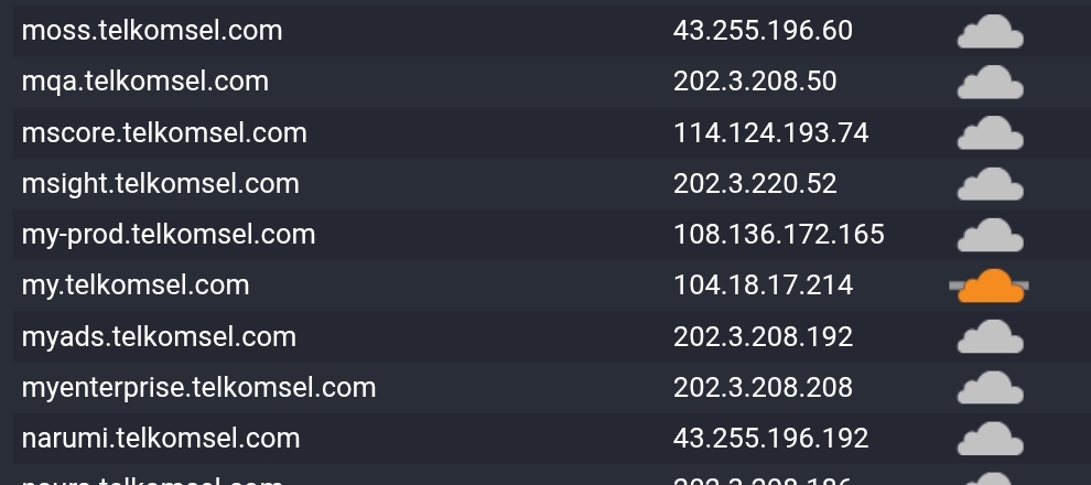 Analisis DNS Subdomain Utama MyTelkomsel Menggunakan CDN
